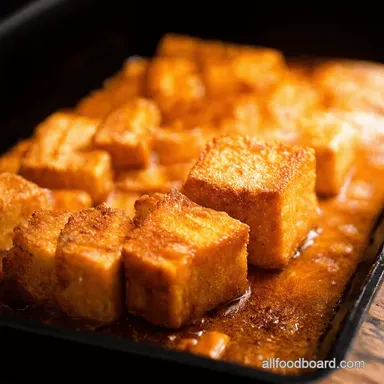 Crispy Honey Garlic Tofu Takeaway Taste Homemade Ease Recipe Card