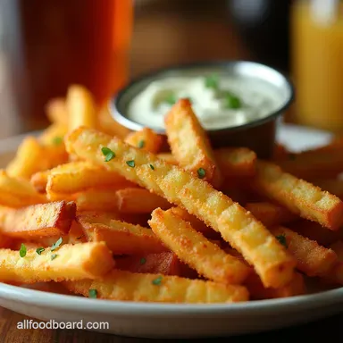 The Ultimate Crispy Baked French Fries Recipe OvenBaked Recipe Card