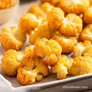 Crispy Parmesan Cauliflower Bites Veggie Haters Beware Recipe Card