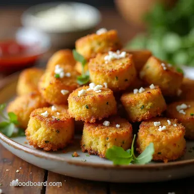 Parmesan Zucchini Tots Crispy Veggie Bites Recipe Card