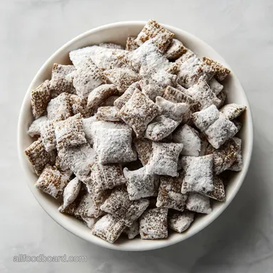 Puppy Chow Snack Mix in 17 Minutes Recipe Card