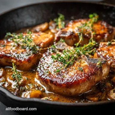 Juicy Skillet Pork Chops in Brown Butter Sauce 30 Minutes