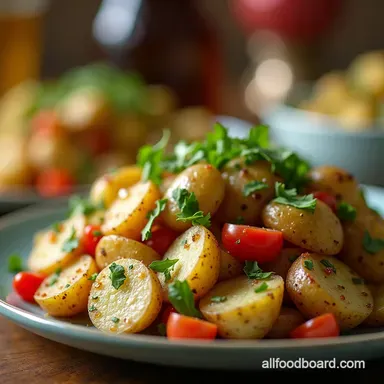 The Ultimate Crispy Smashed Potato Salad Recipe Herb Vinaigrette Recipe Card