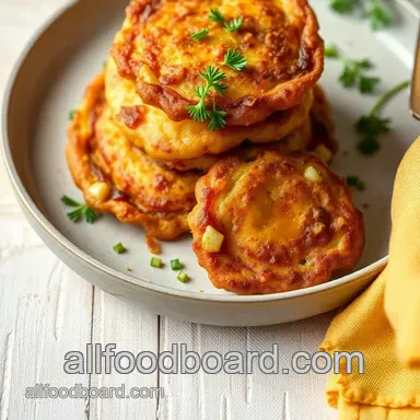 How to Make Delicious Fried Cornmeal Fritters with Onion Flavor Recipe Card