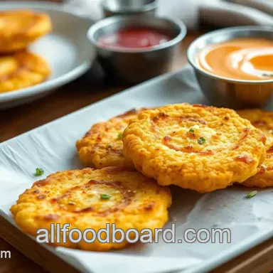 How to Make Delicious Fried Cornmeal Fritters with Onion Flavor Recipe Card