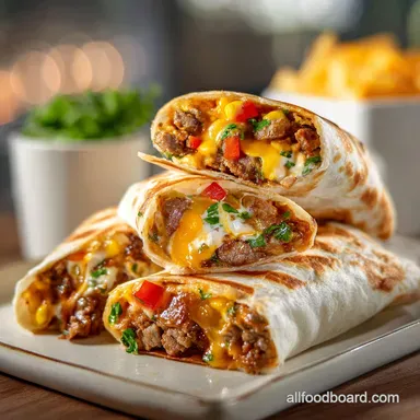 Crispy Southwest Wraps in 20 Minutes: Smoky Chicken & Bean Wraps Recipe Card