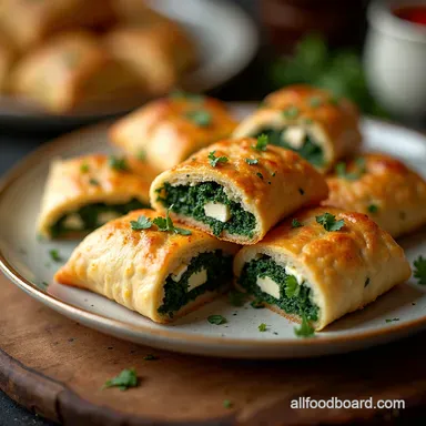 Spinach and Feta Bourekas Recipe A Mediterranean Delight Recipe Card