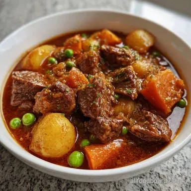 Crock Pot Beef Stew: Fork-Tender Rich Slow Cooker Meal Recipe Card