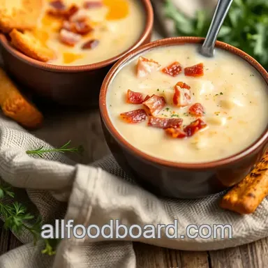 Cozy Up with My Easy Crock Pot Potato Soup with Creamy Bacon Recipe Card