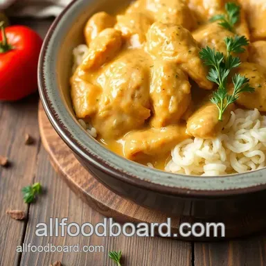 Delicious Crockpot Chicken Delight: Creamy & Easy Recipe for Family Joy Recipe Card