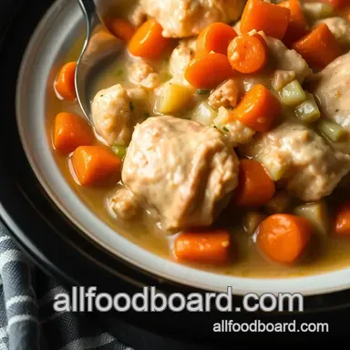 Crockpot Chicken and Dumplings: Grandma's Hug in a Pot! Recipe Card