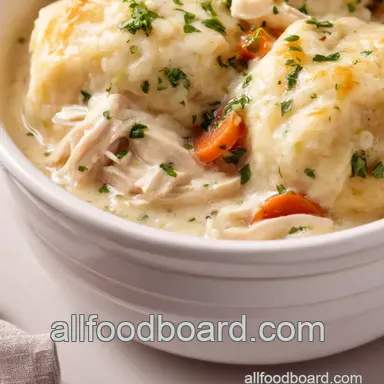 Easy Crockpot Chicken and Dumplings - Comfort Food! Recipe Card