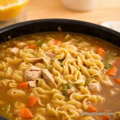 Crockpot Chicken Noodle Soup Easiest Comfort Ever Recipe Card