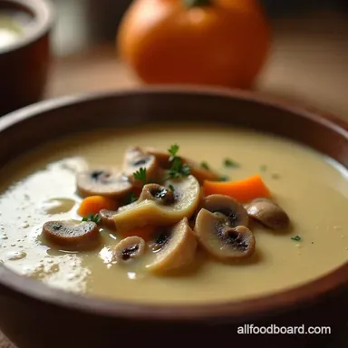 SetandForget Creamy Mushroom Soup Easy Crockpot Recipe Recipe Card
