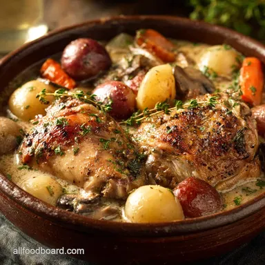 Crockpot Recipes: Easy Coq au Vin Blanc (Set It Forget It)