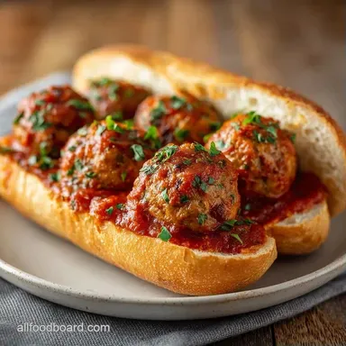 Meatball Subs with Frozen Meatballs Recipe Card