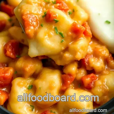 Crockpot Pierogi Casserole: Comfort Food Delight Recipe Card