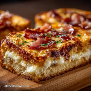 Croque Madame Casserole Savory French Toast Brunch