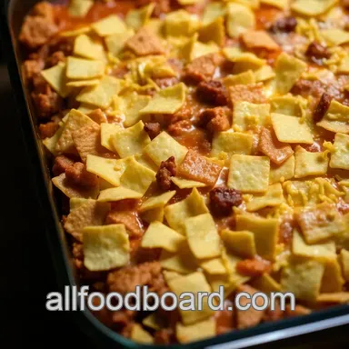 Crunchy Tortilla Chip Enchiladas Casserole: A Family Favorite Recipe Card