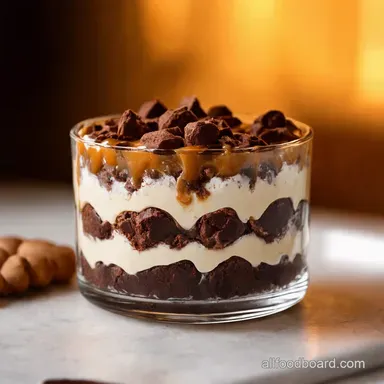 Decadent Caramel Brownie Trifle My CrowdPleasing Recipe Recipe Card