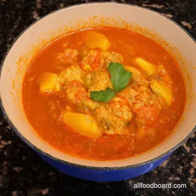 Nanas Stuffed Pepper Soup Easy OnePot Recipe Recipe Card