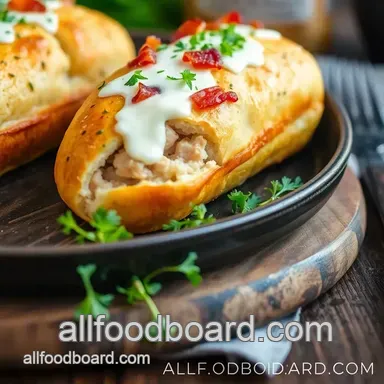 How to Bake Chicken Stuffed Bread with Bacon & Ranch: A Delicious Twist! Recipe Card