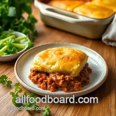 Easy Bake Sloppy Joe Biscuit Casserole Delight: A Delicious Family Favorite! Recipe Card