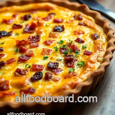 Deliciously Decadent Quiche Lorraine: The Best Quiche Recipe Ever Recipe Card