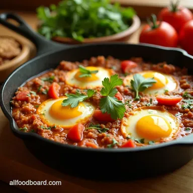 Mexican Inspired Breakfast Skillet My Fiesta in a Pan Recipe Card