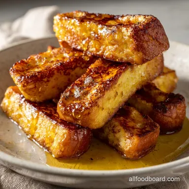 French Toast Sticks: Ultimate Dippable Brioche Recipe Recipe Card