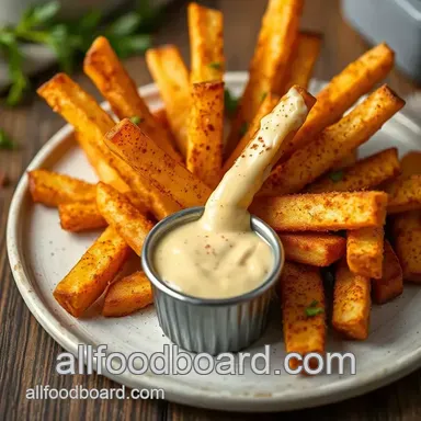 My Ultimate Baked Fries with Cheese Sauce & Spices: A Comfort Classic Recipe Card
