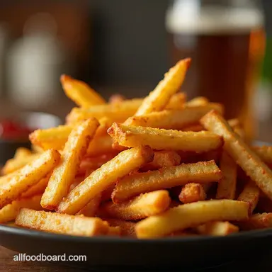The Crispy Conqueror DoubleFried French Fries Recipe Recipe Card