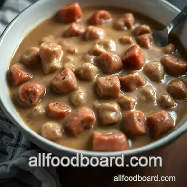 Easy Down-Home Sausage Gravy Recipe: A Family Favourite Comfort Food Recipe Card