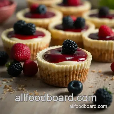 Easy & Delightful Mini Cheesecakes Recipes: Indulge in Berry Bliss Recipe Card