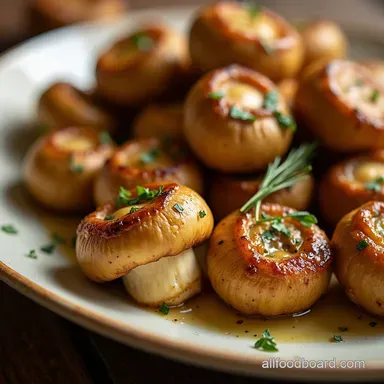 Easy Air Fryer Garlic Butter Mushrooms Ready in Minutes Recipe Card