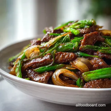 Easy Chinese Beef and Onion StirFry Recipe with Ginger