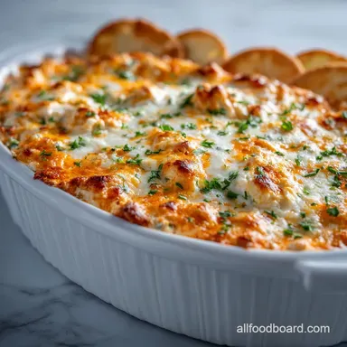 Easy Buffalo Chicken Dip Recipe Ready in 30 Min Recipe Card