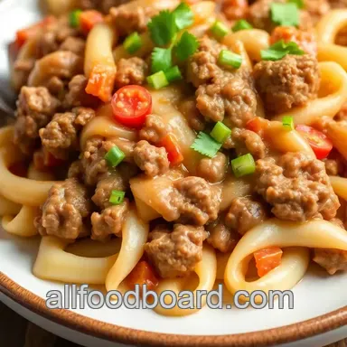 Easy Casserole with Ground Beef Delight Recipe Card