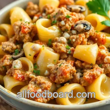 Easy Cheese Steak Tortellini Delight Recipe Card