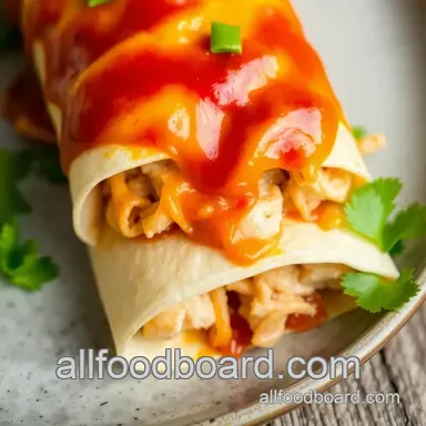 Easy Chicken Enchiladas with Cheesy Goodness Recipe Card