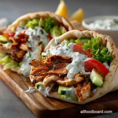 Easy Chicken Gyros Recipe for 4 Servings