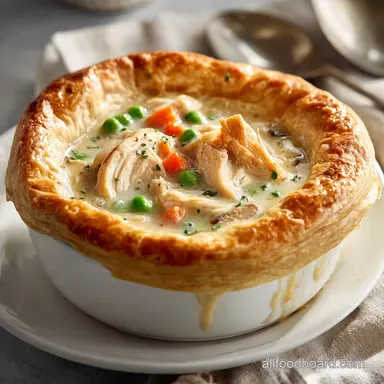 Chicken Pot Pie Chicken with Puff Pastry in 45 Minutes