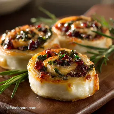 Christmas Party Appetizers: Festive Brie Pinwheels (Easy Make Ahead) Recipe Card