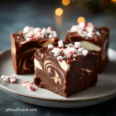 Christmas Fudge: Foolproof Dark Chocolate Peppermint Swirl Recipe Recipe Card
