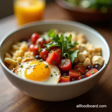 High Protein Cottage Cheese Breakfast Bowls Recipe Recipe Card
