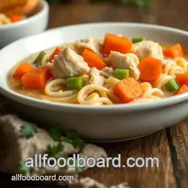 Easy Crack Chicken Noodle Soup Delight Recipe Card