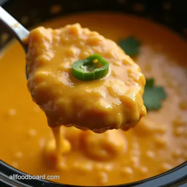 Foolproof Crockpot Queso Dip Recipe SlowCooked Perfection Recipe Card