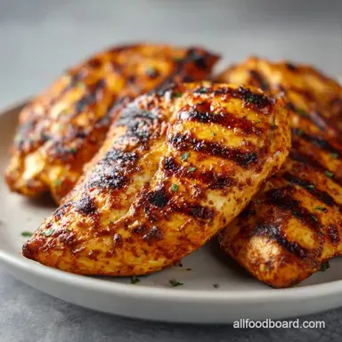 Easy Grilled Chicken Breast: 4 Servings Recipe Card