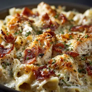 Keto Chicken Bacon Ranch Casserole Ultra-Creamy and Low Carb