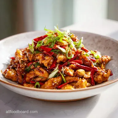 Kung Pao Chicken Recipe with Velveting Technique
